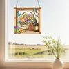 Diamond Painting Acrylic 2D Flat Flower Basket Hanging Diamond Art Kits Wall Door Decor
