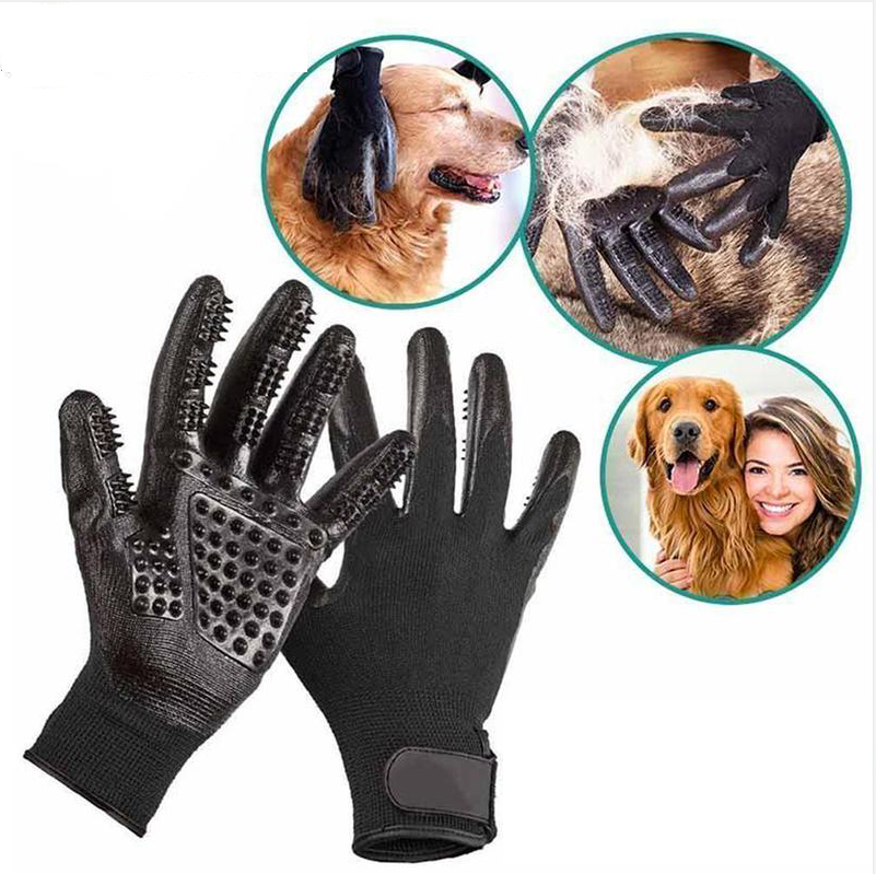 Pet Grooming Gloves For Cats, Dogs - ( 1 pair )