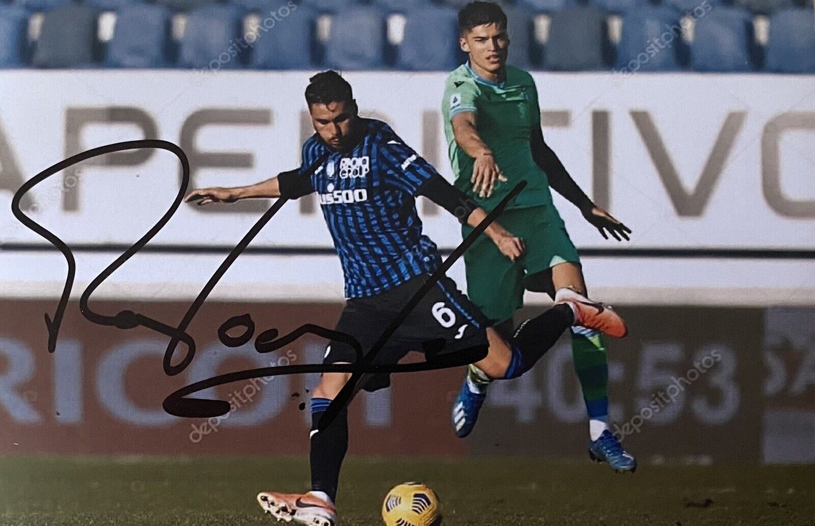 Jose Luis Palomino Genuine Hand Signed Atalanta B.C. 6X4 Photo Poster painting 2