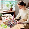 Regenbogen-verzierte Mandala-Katze speziell geformte 5D-DIY-Teilbohrer-Diamanten-Punkte, Edelstein-Kunst-Kits mit Rahmen, Diamanten-Gem&auml;lde, Edelstein