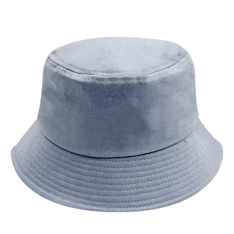 Solid Color Fisherman Hat Solid Color Light Board Pure Cotton Basin Hat Female