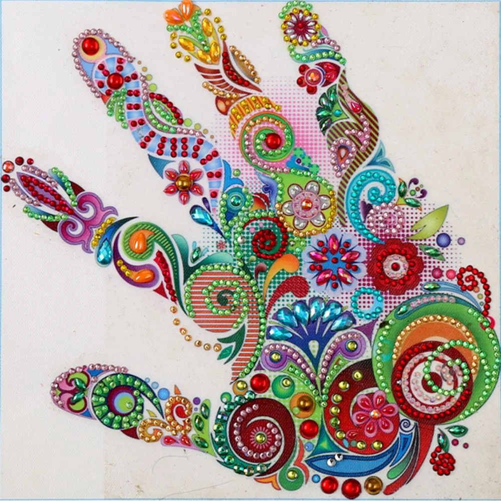 Special-shaped Crystal Rhinestone Diamond Painting - Palm(30*30cm)