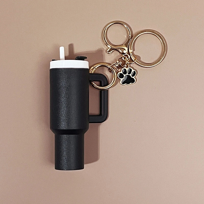 Minimalist Cup Plastic Unisex Bag Pendant Keychain