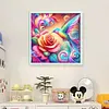 Colorful Rose Hummingbird-11CT Stamped Cross Stitch 40*40cm/15.75*15.75in