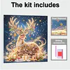 DIY Special Shape Diamond Painting Pearl Art With Inner Frame Kit 25x25cm(Christmas Reindeer)