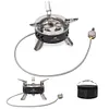 6800W Camping Gas Stove with Storage Bag Foldable Picnic Stove Cooking Accessory