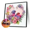 Diamond Painting -DIY Round Drill Love Sparrow（40x40cm）