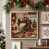Sew Holiday 11CT 3 Strands DIY Stamped Cross Stitch Kit for Adults 45x45cm