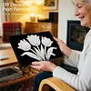 uk.everydayedeals DIY Pearl Painting With Frame - Handmade Self-Adhesive Pearls - Tulip(20*30cm)