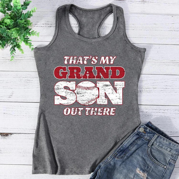 That's My Grandson Out There Vest Top-Annaletters