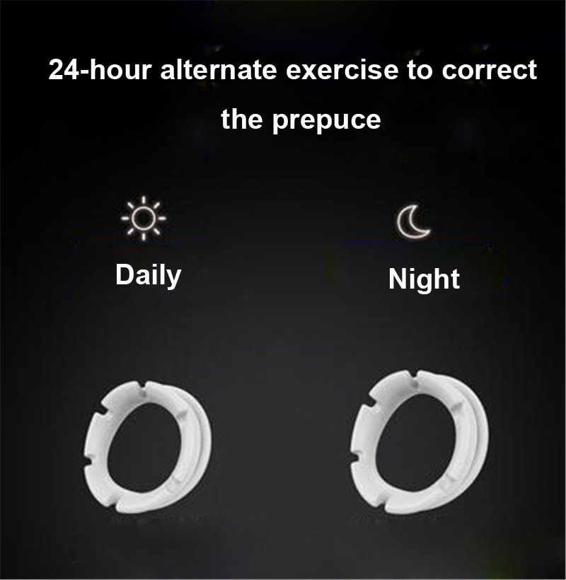 Foreskin Orthosis Recovery Ring Male Stamina Lock Day And Night Combination