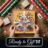 (25x25cm)DIY Pearl Painting Xmas Framed Handmade Pearl Material Art Kit Living Room Decor