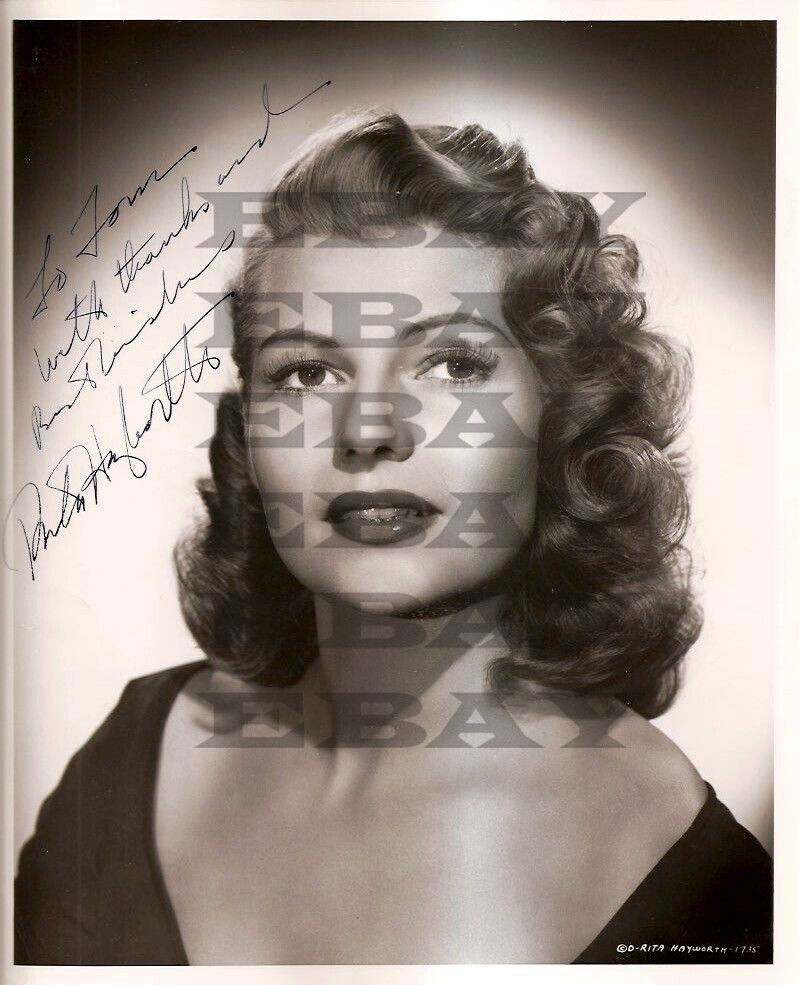 1952 RITA HAYWORTH Affair in Trinidad Autographed Signed 8x10 Photo Poster painting Rep