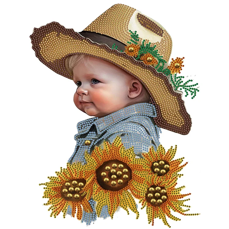 Cowboy Kid 30*40CM (Canvas) Special Drill Diamond Painting gbfke