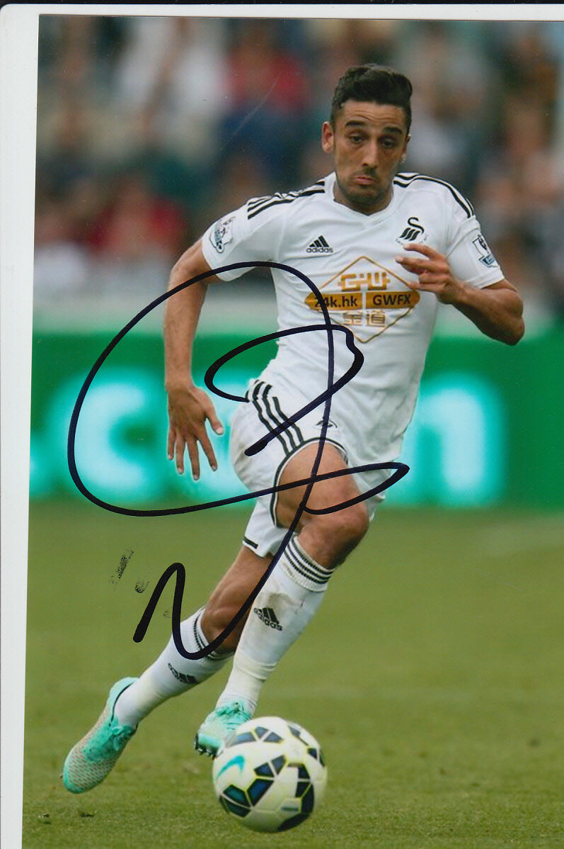 SWANSEA CITY HAND SIGNED NEIL TAYLOR 6X4 Photo Poster painting 2.