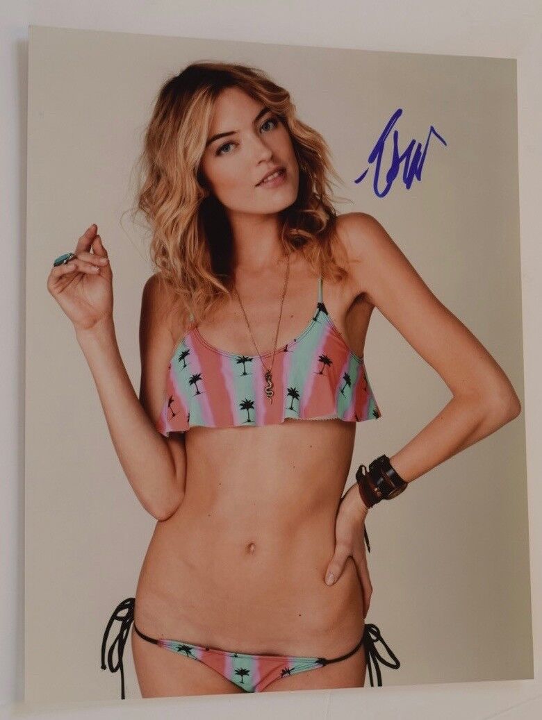 Martha Hunt Signed Autographed 11x14 Photo Poster painting Hot Sexy Victoria Secret Model COA VD