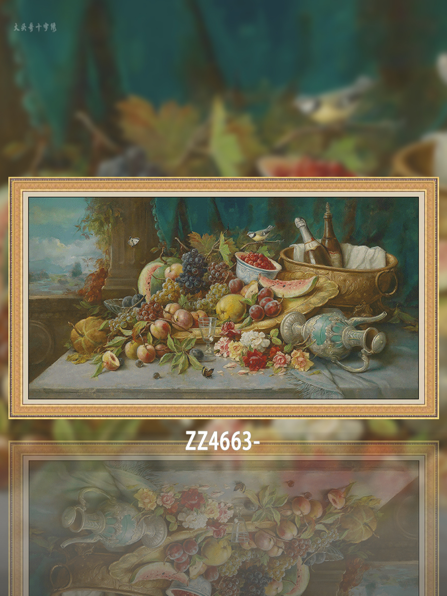 [ZZ4663-Fruit Rhyme Wine Fragrance]  Painting Fairy Cross Stitch
