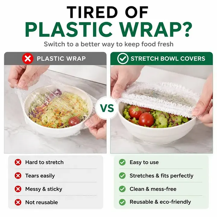 Flexible food casings compared to traditional food wrap