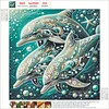 Diamond Painting-DIY Crystal Rhinestone Dolphin