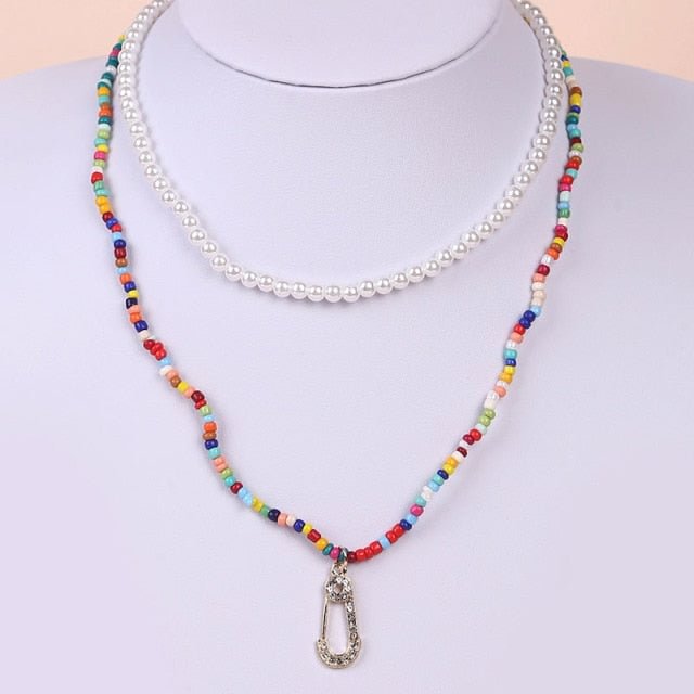 YOY-Bohemian Multicolor Beaded Necklaces