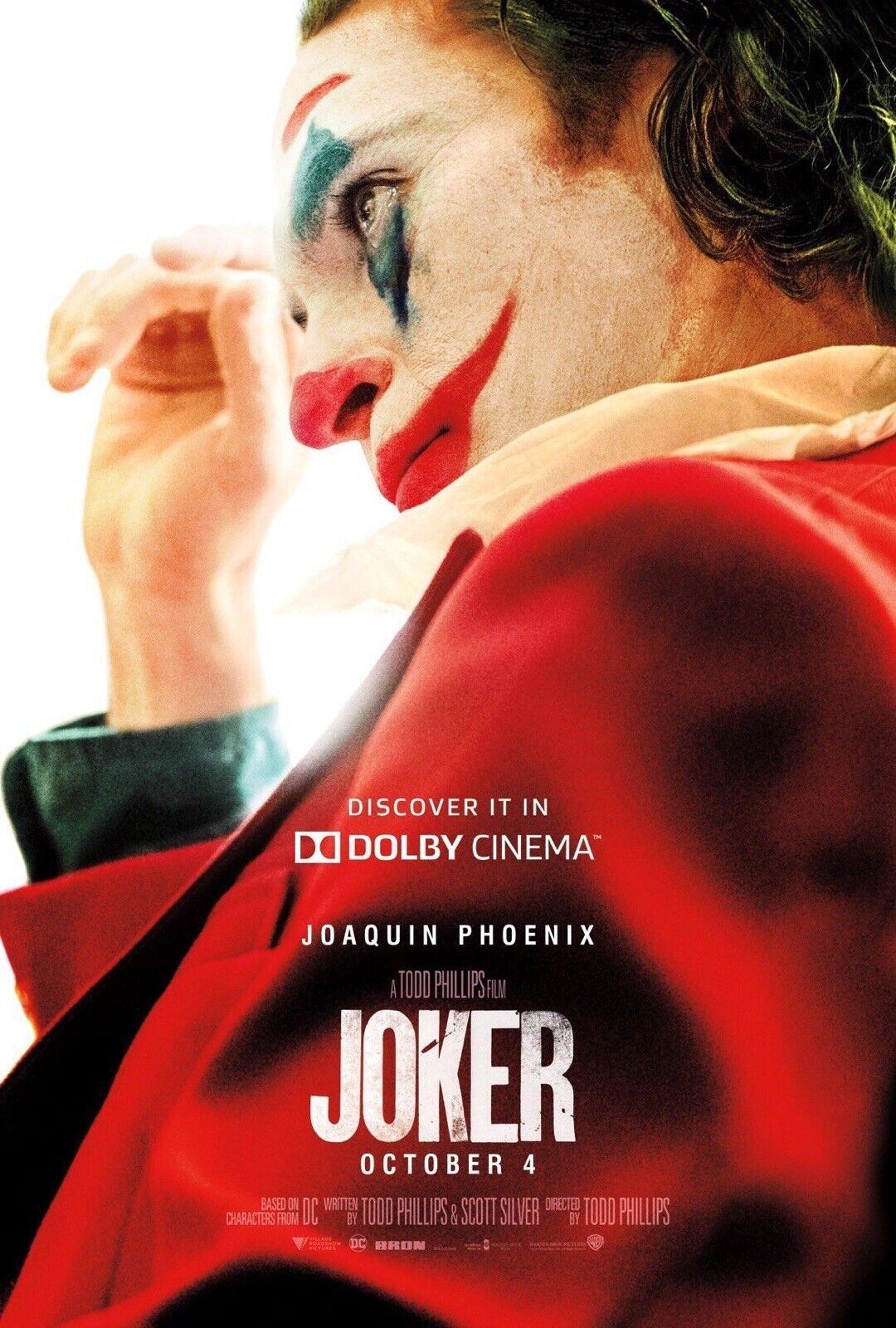 Joker Movie Poster DC Comic's Warner Bros 11x17 Joker Joaquin Phoenix