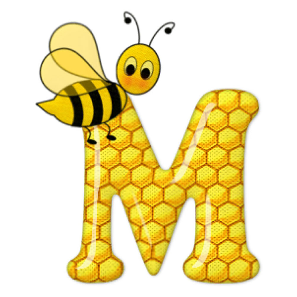 

Bee Letter M - Round Drill Diamond Painting - 30*30CM, 501 Original
