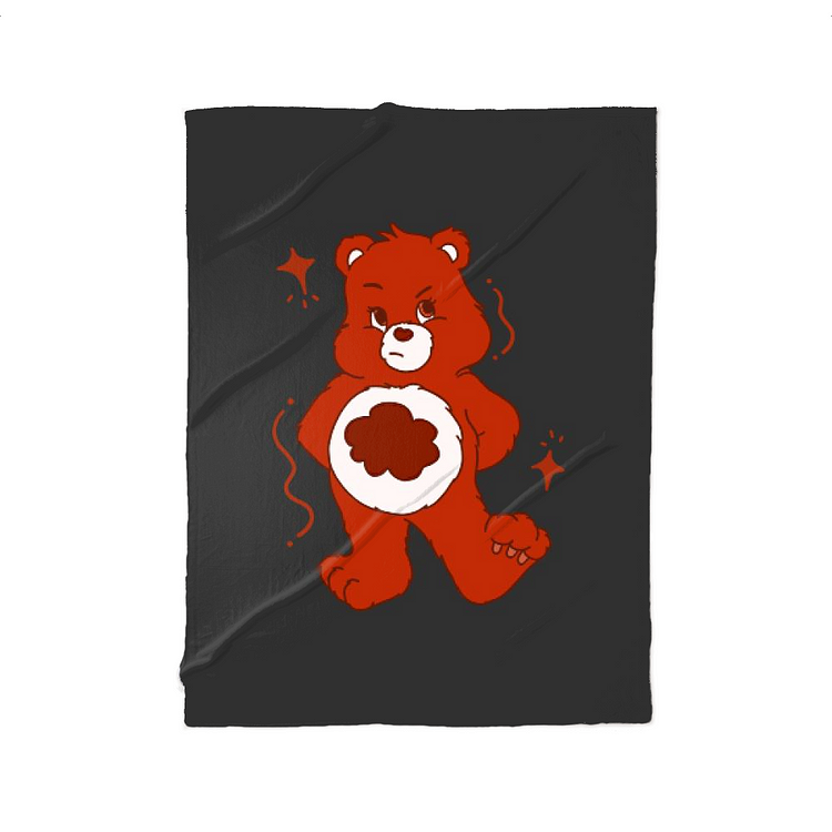 Red teddy bear online blanket