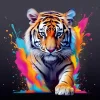 Diamond Painting-DIY Full Round Drill Tiger