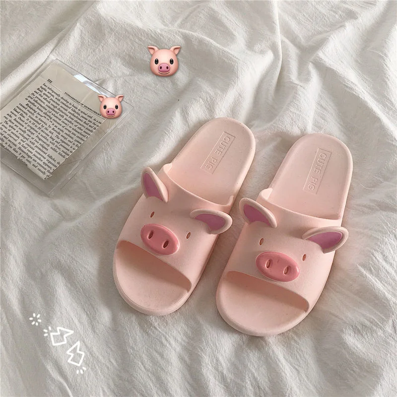 Lourdasprec 2022 Summer Pink Women Slides Kawaii Shoes Fashion 2021 Non-slip House Slippers Leisure Ladies Indoor Bathroom Slippers for Women