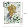 fr.everydayedeals Diamant Peinture - Rond Complet - vierge maria (40*50cm)