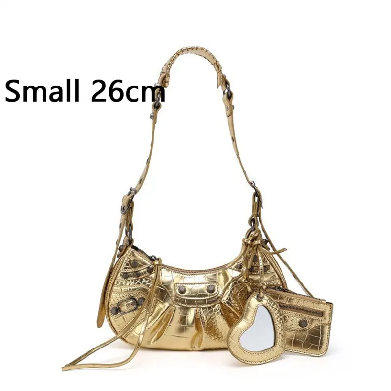 Bag New 2023 Black Gothic White Fashion Black Pink Rivets Crossbody Shoulder Bags Purse Women Underarm Bags  Motorcycle Bag