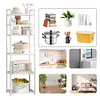 6 Tier Metal Storage Shelf Heavy Duty Shelving Unit for Kitchen Bathroom Laundry