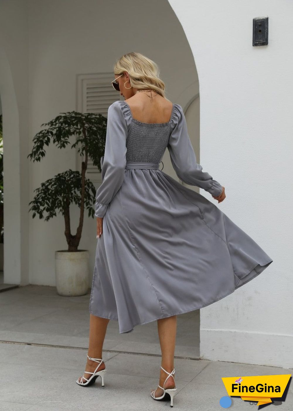 Boho French Elegant Casual Spring Summer Dress Olivia