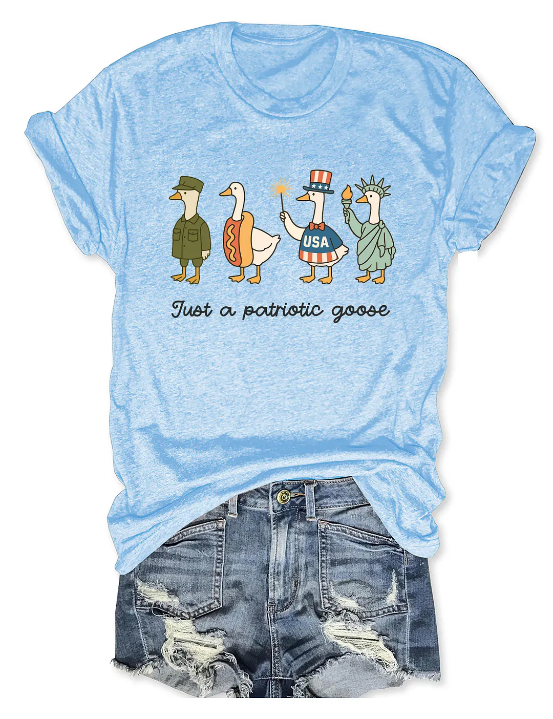 4th of July Silly Goose T-shirt