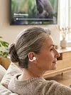 Bluetooth-Compatible Clip-On Sports Headphones Noise Reduction Single Ear Headphones Clip-On Open-Ear Earphones for Fitness Running Workout