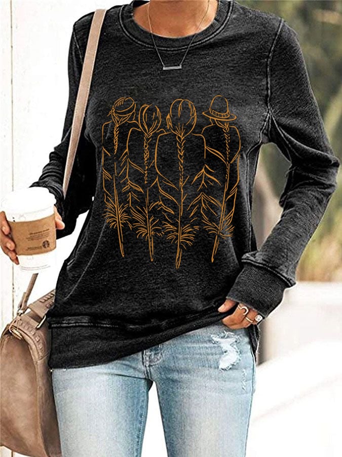Women's Every Child Matters Feather Back Print Long Sleeve Sweatshirt
