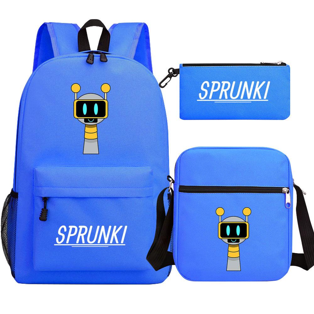 Mayoulove Sprunki Backpack Lightweight Design with Fun Patterns for School and Outdoor Adventures-Mayoulove