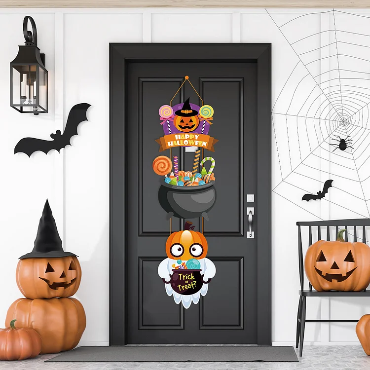 Halloween Pumpkin Door Hangings