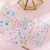 20 SHEETS Magic Stars Crystal Drop Glue Stickers for Students Diary Scratchbook Phone DIY Project Decoration