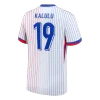 KALULU #19 France Away Soccer Jersey 2024