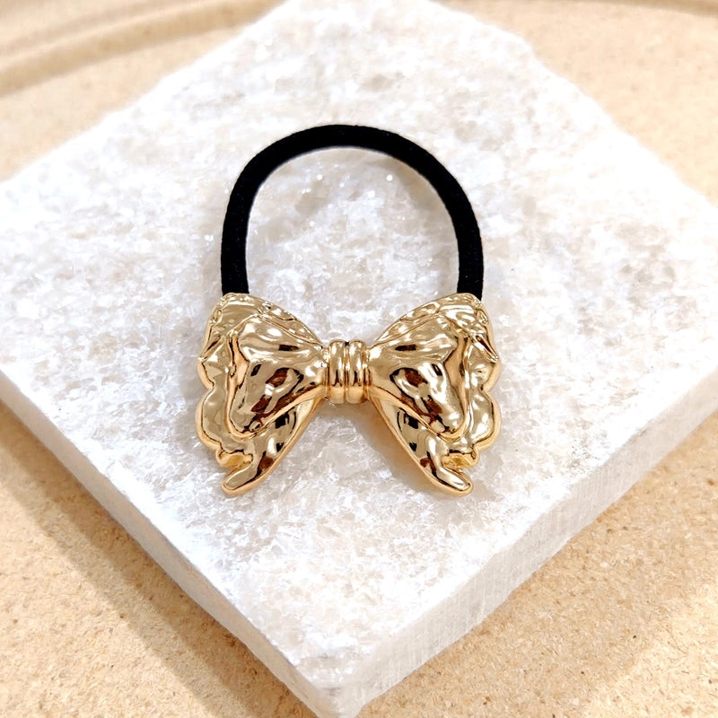 Women’s Casual Minimalist Solid Color Metal Plating Hair Tie