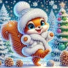 Diamond Painting-DIY Crystal Rhinestone Christmas Squirrel