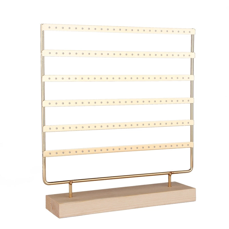 Hot Selling Jewelry Rack Earrings Display Stand Removable Wooden Bottom Earrings Jewelry Earrings Storage Rack