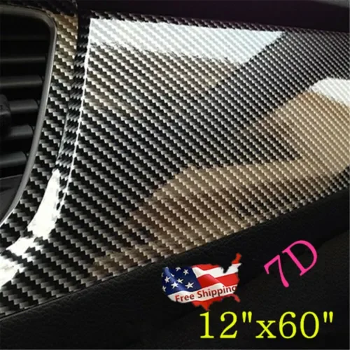 Dronehint Carbon Fiber Vinyl Wrap Film Interior Control Panel Decals Car Parts Stickers (For: Audi Sport) Parts