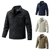 Men's Business Diamond Check Quilted Jacket