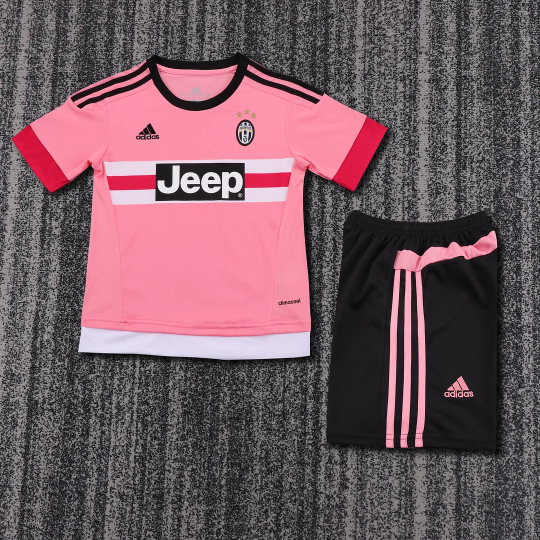2015-2016 Retro Juventus Away Soccer Jersey  Kids Size