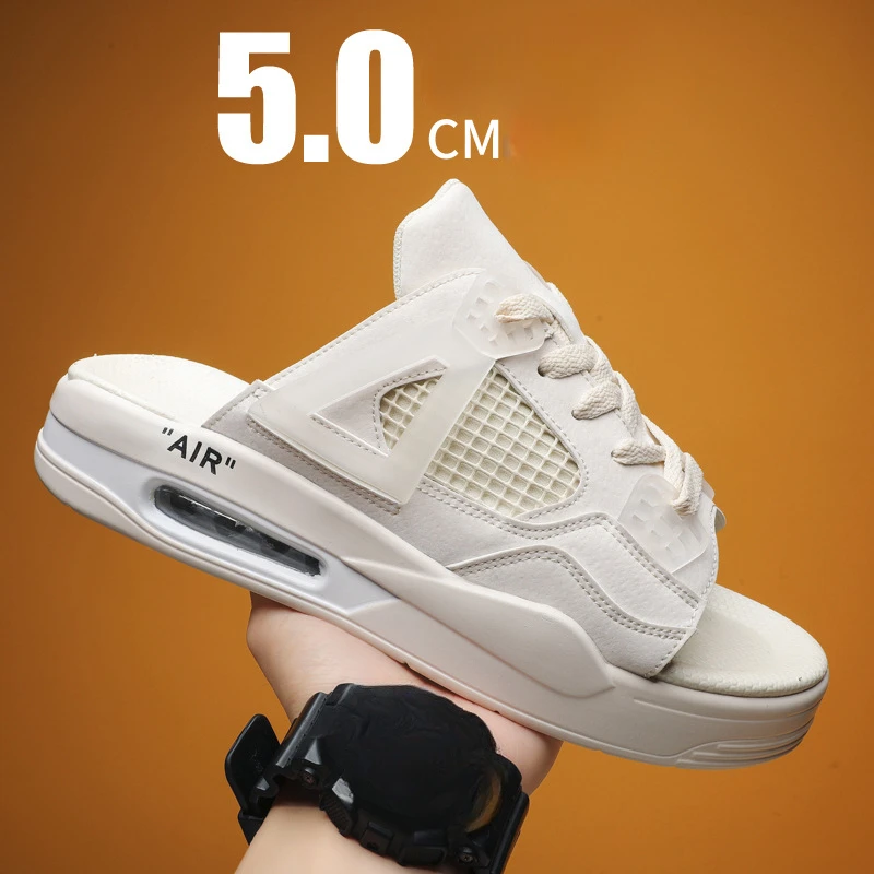 Inquiraton Slippers Men Lightweight AIR High-quality Cloud Slippers EVA Non-slip Soft Beach Sandals Sneakers Men Garden Shoes