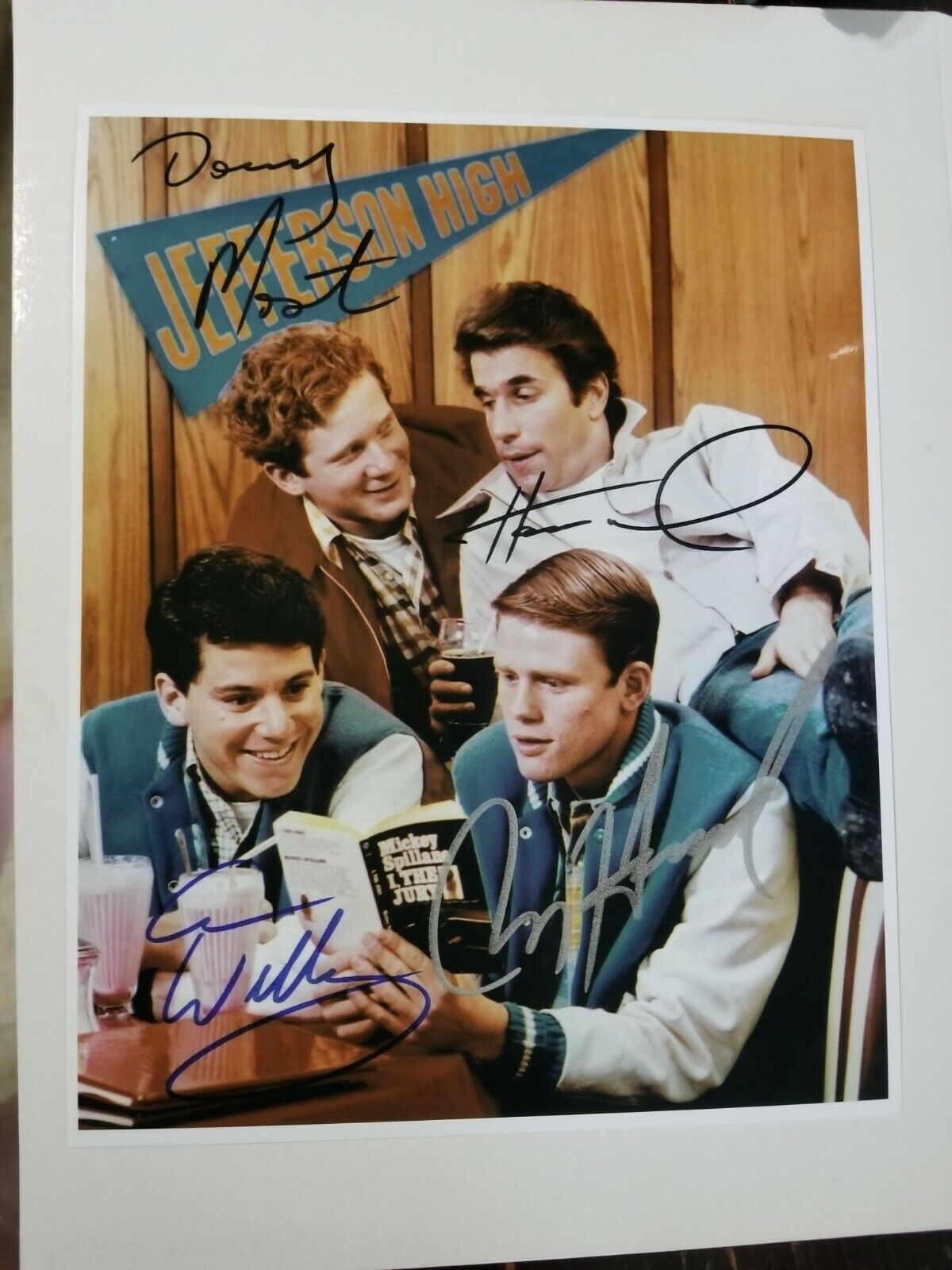 Happy Days Signed Cast 8x10 Photo Poster painting RP -  ShipN!!
