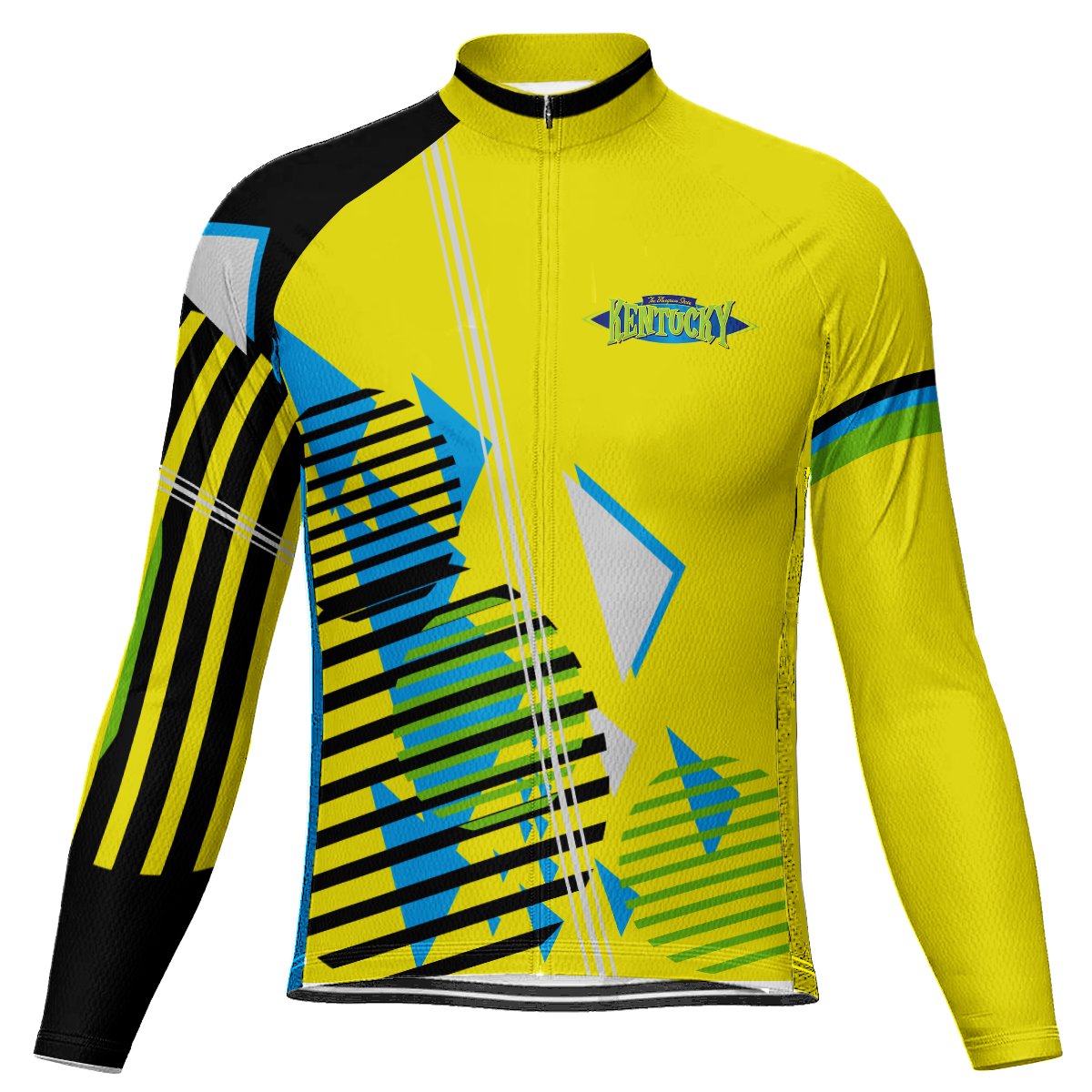 Customized Kentucky Long Sleeve Cycling Jersey for Men | captainssportss.com