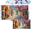 Diamond Painting-DIY Full Round Drill Beautiful Town(70*40 CM)